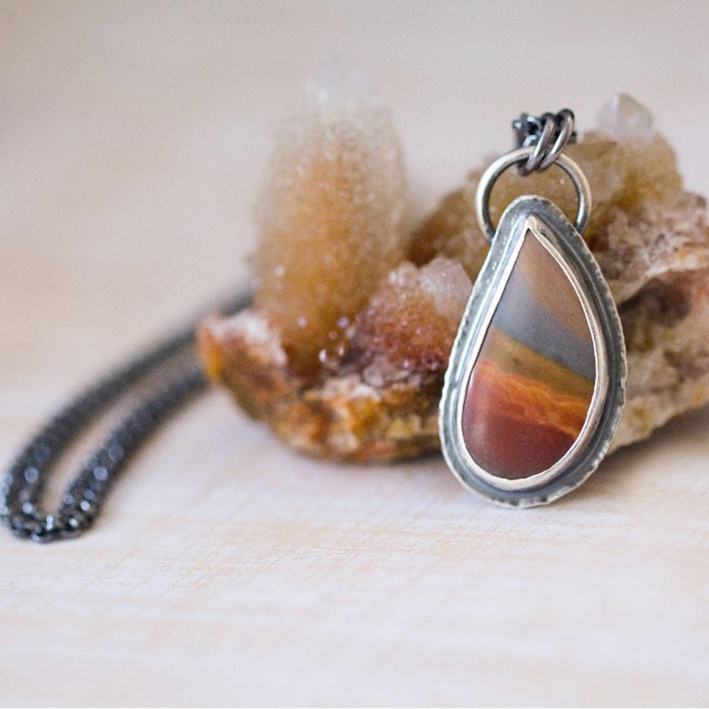 Silver and Jasper Necklace